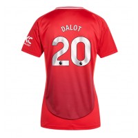 Manchester United Diogo Dalot #20 Fotballklær Hjemmedrakt Dame 2024-25 Kortermet